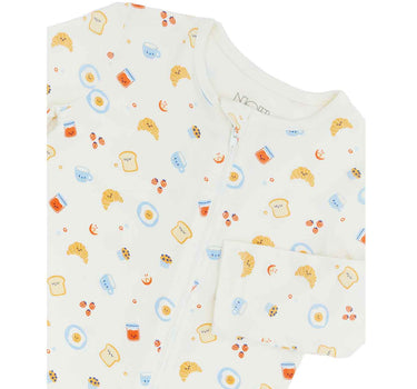 Not Too Big Breakfast Bunch Bamboo Sleepsuit 2 Packs