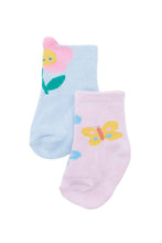 Load image into Gallery viewer, Not Too Big Tiny Blossom Bamboo Socks - 2 Packs
