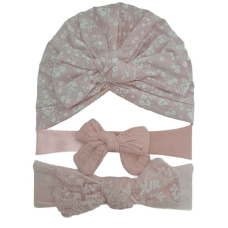 OFM Baby Headband 3 Piece Set - Pink