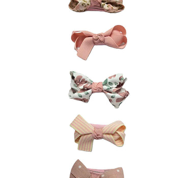 OFM Baby Hair Clip 5 Piece Set - Pink