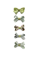 Load image into Gallery viewer, OFM Baby Hair Clip 5 Piece Set - Green
