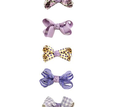 OFM Baby Hair Clip 5 Piece Set - Purple
