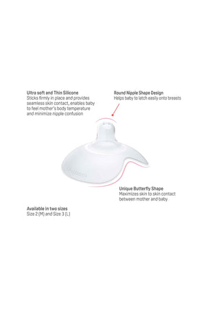 Pigeon Natural Feel Nipple Shield Pk2