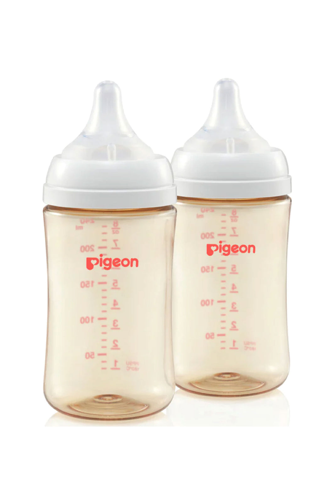Pigoen Wideneck PPSU Bottle 240ml with Softouch Teat - 2 Pack
