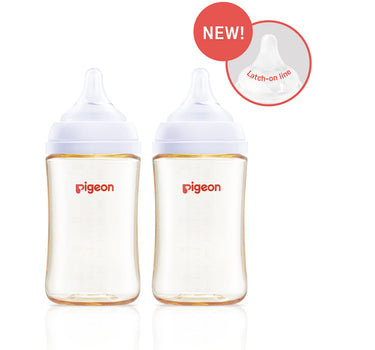 Pigoen Wideneck PPSU Bottle 240ml with Softouch Teat - 2 Pack