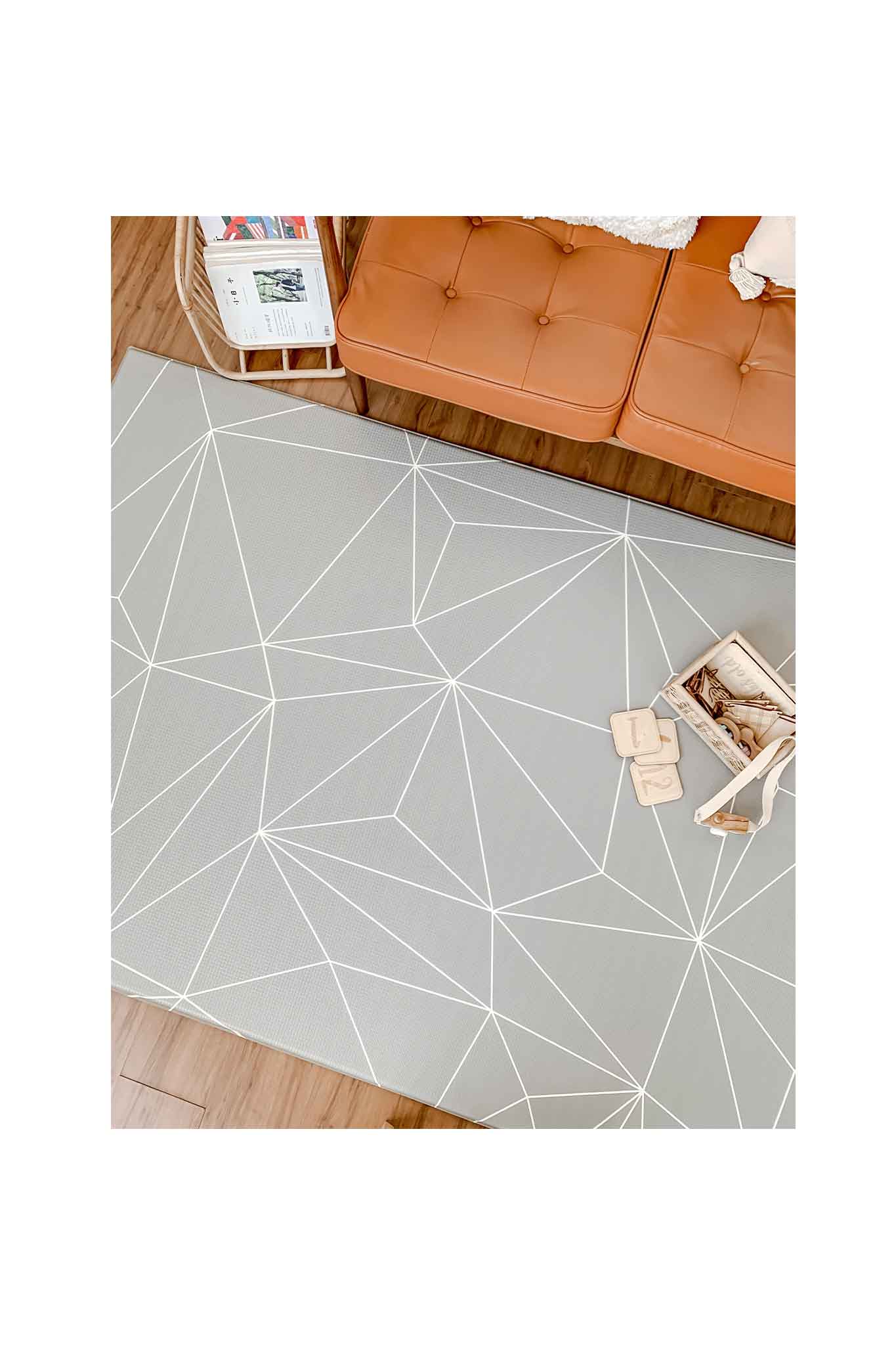 Gingerbubs Large Mat Speckled Ash Grey / Tessera Space Grey