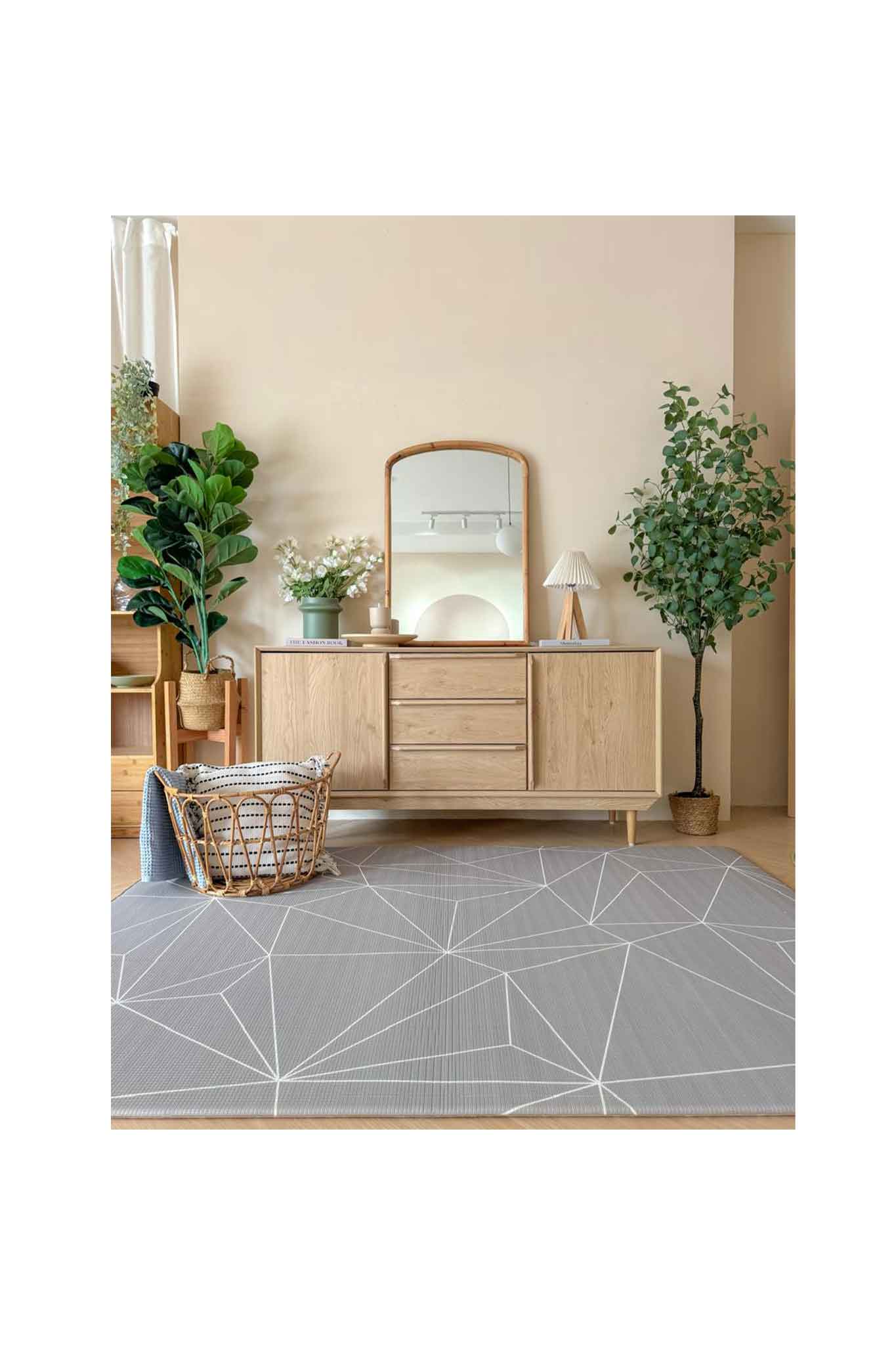 Gingerbubs Large Mat Speckled Ash Grey / Tessera Space Grey