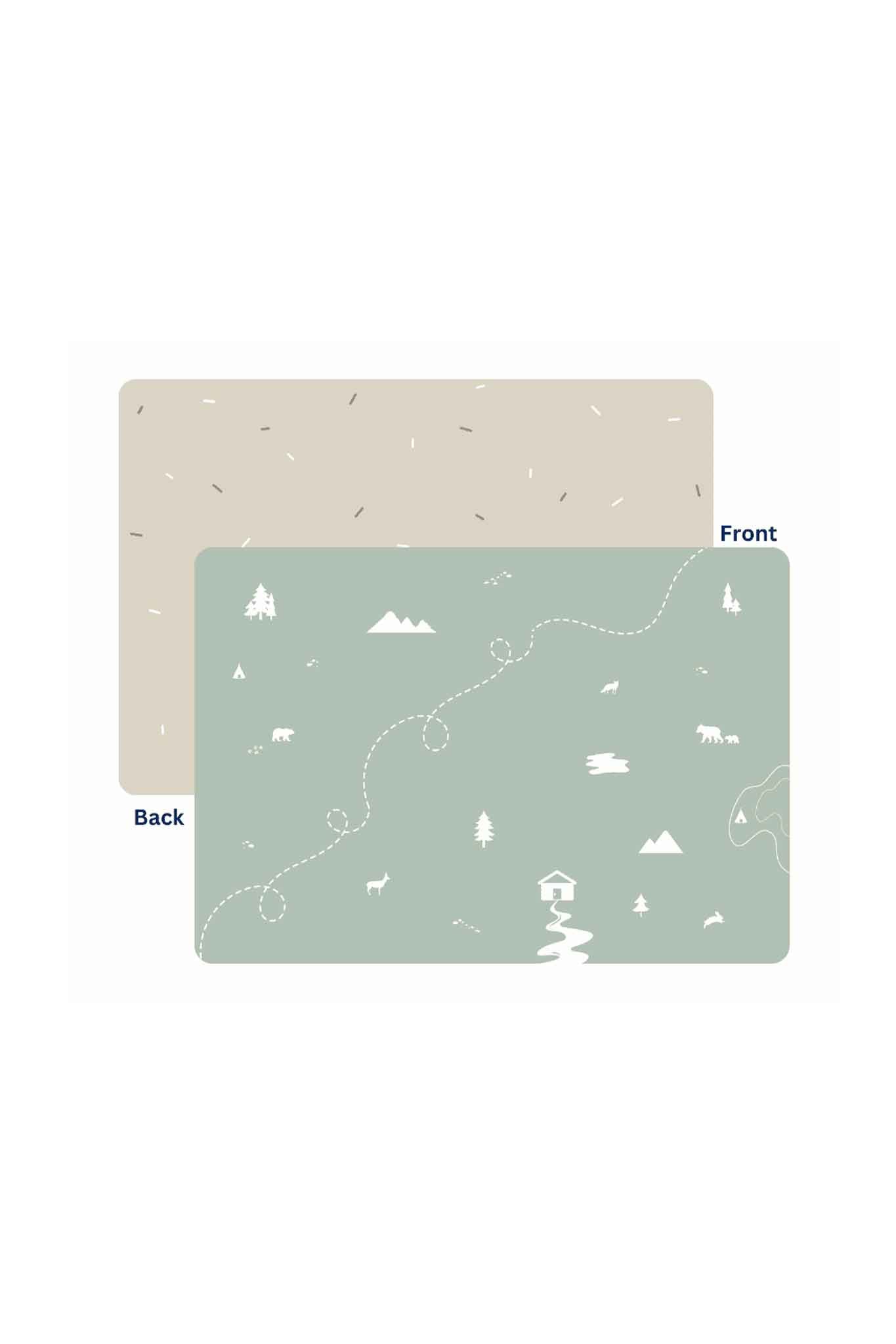 Gingerbubs Large Mat Woodland Sage Green