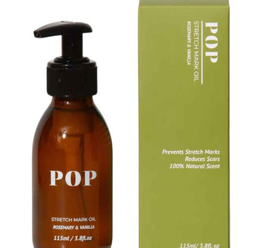Pop Neutral Scented Stretch Mark Oil 115ml (Rosemary & Vanilla)