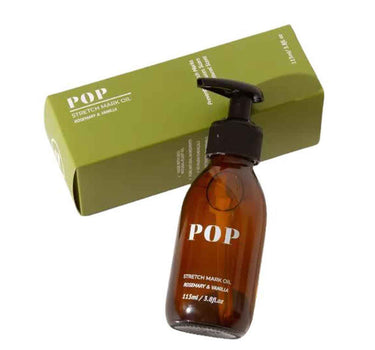 Pop Neutral Scented Stretch Mark Oil 115ml (Rosemary & Vanilla)