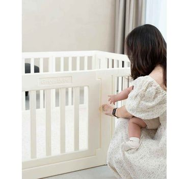 Gingerbubs Playpen Pearl White