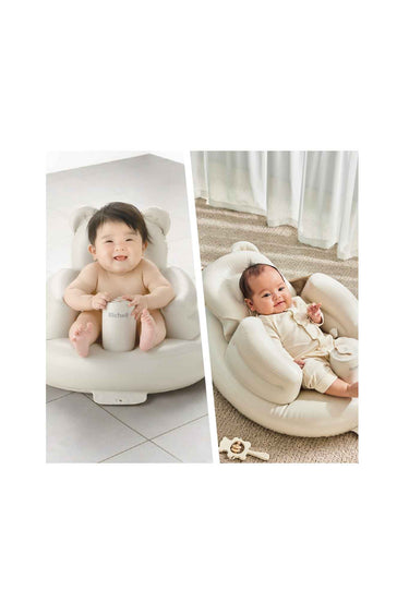 Richell Reclining Soft Baby Sofa Beige