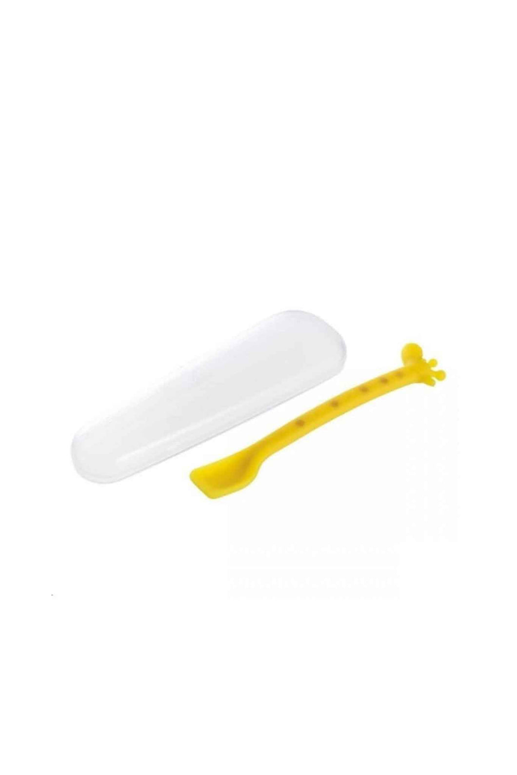 Richell Spatula Spoon With Case - Giraffe