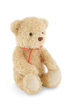 Load image into Gallery viewer, Snuggle Bunnies - Arthur The Bear - Red Stripe Ribbon Bow
