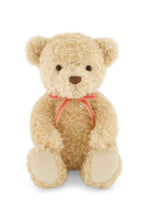 Load image into Gallery viewer, Snuggle Bunnies - Arthur The Bear - Red Stripe Ribbon Bow
