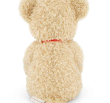 Snuggle Bunnies - Arthur The Bear - Red Stripe Ribbon Bow