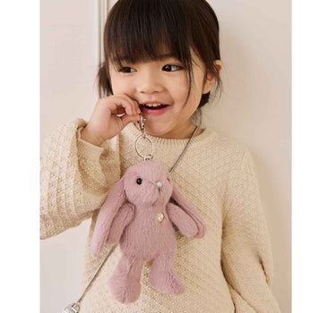 Snuggle Bunnies - Penelope The Bunny Keyring - Periwinkle