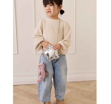 Snuggle Bunnies - Penelope The Bunny Keyring - Periwinkle