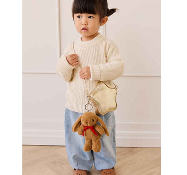 Snuggle Bunnies - Penelope The Bunny Keyring - Toffee