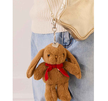 Snuggle Bunnies - Penelope The Bunny Keyring - Toffee