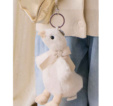 Snuggle Bunnies - Rosie The Duck Keyring - Neck Bow