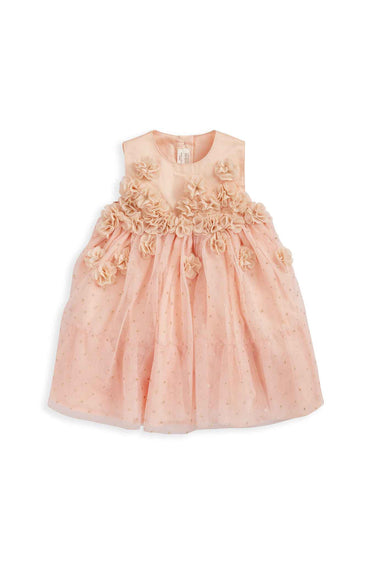Mamas & Papas Pink 3D Flower Dress