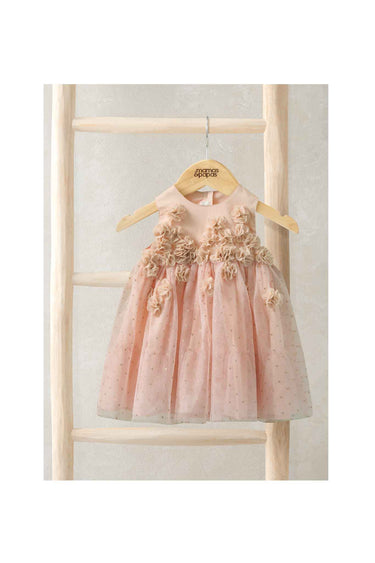 Mamas & Papas Pink 3D Flower Dress