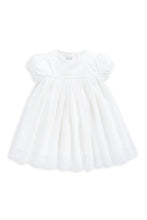 Load image into Gallery viewer, Mamas &amp; Papas White Flock Spot Mesh Dress
