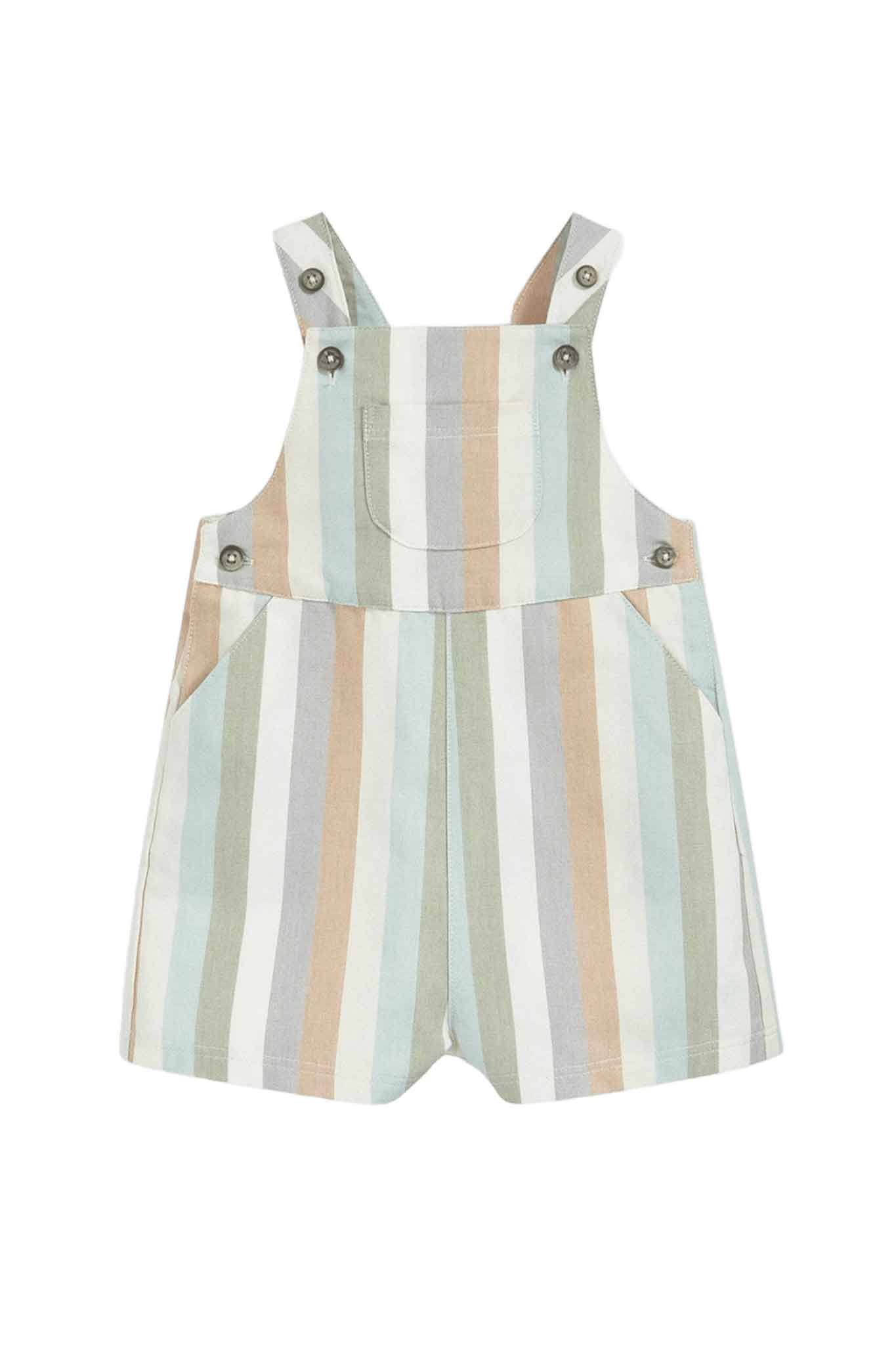 Mamas & Papas Stripe Woven Dungaree Set 2 Pack