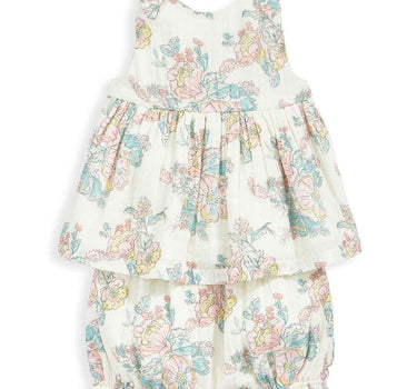 Mamas & Papas Rose Tee and Bloomer 2 Pack