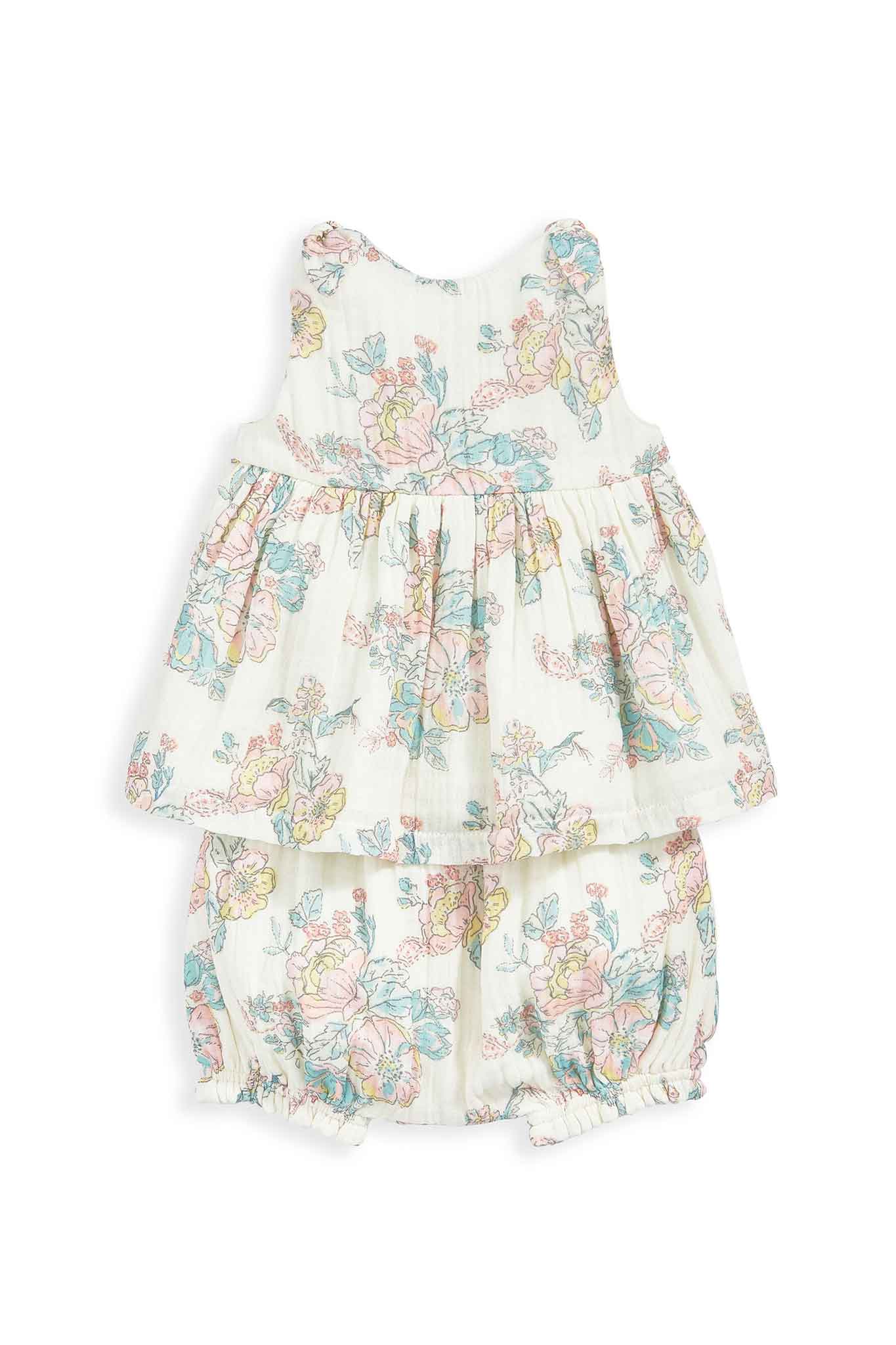 Mamas & Papas Rose Tee and Bloomer 2 Pack