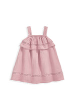 Load image into Gallery viewer, Mamas &amp; Papas Pink Lace Trim Dress
