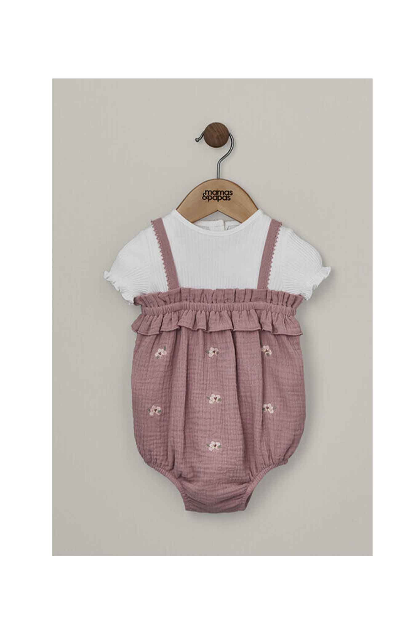 Mamas & Papas Bodysuits and Shirt Romper 2 Pack