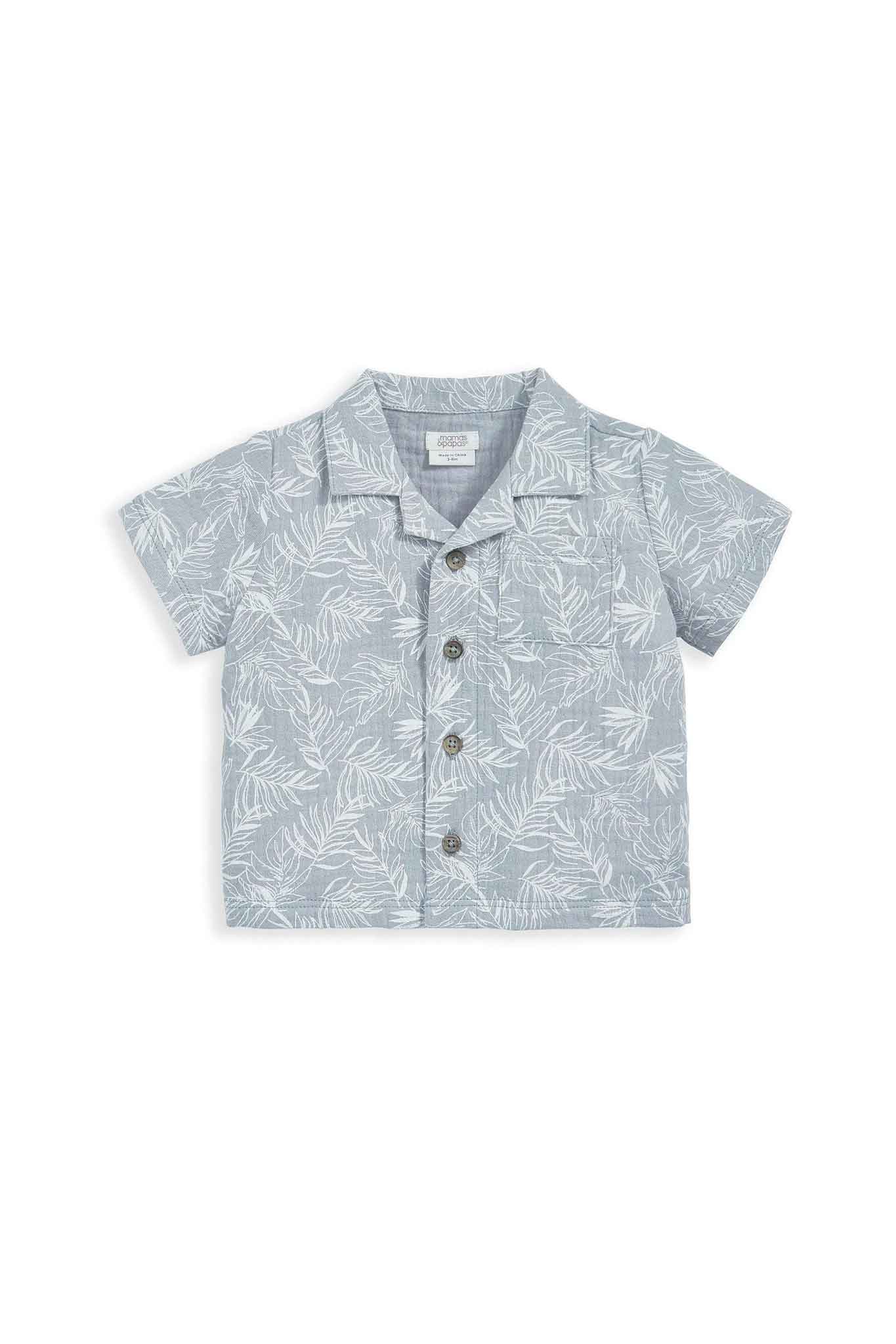 Mamas & Papas Palm Shirt and Short 2 Pack