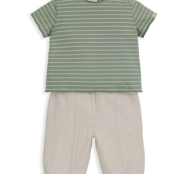 Mamas & Papas Stripe Tee and Trouser
