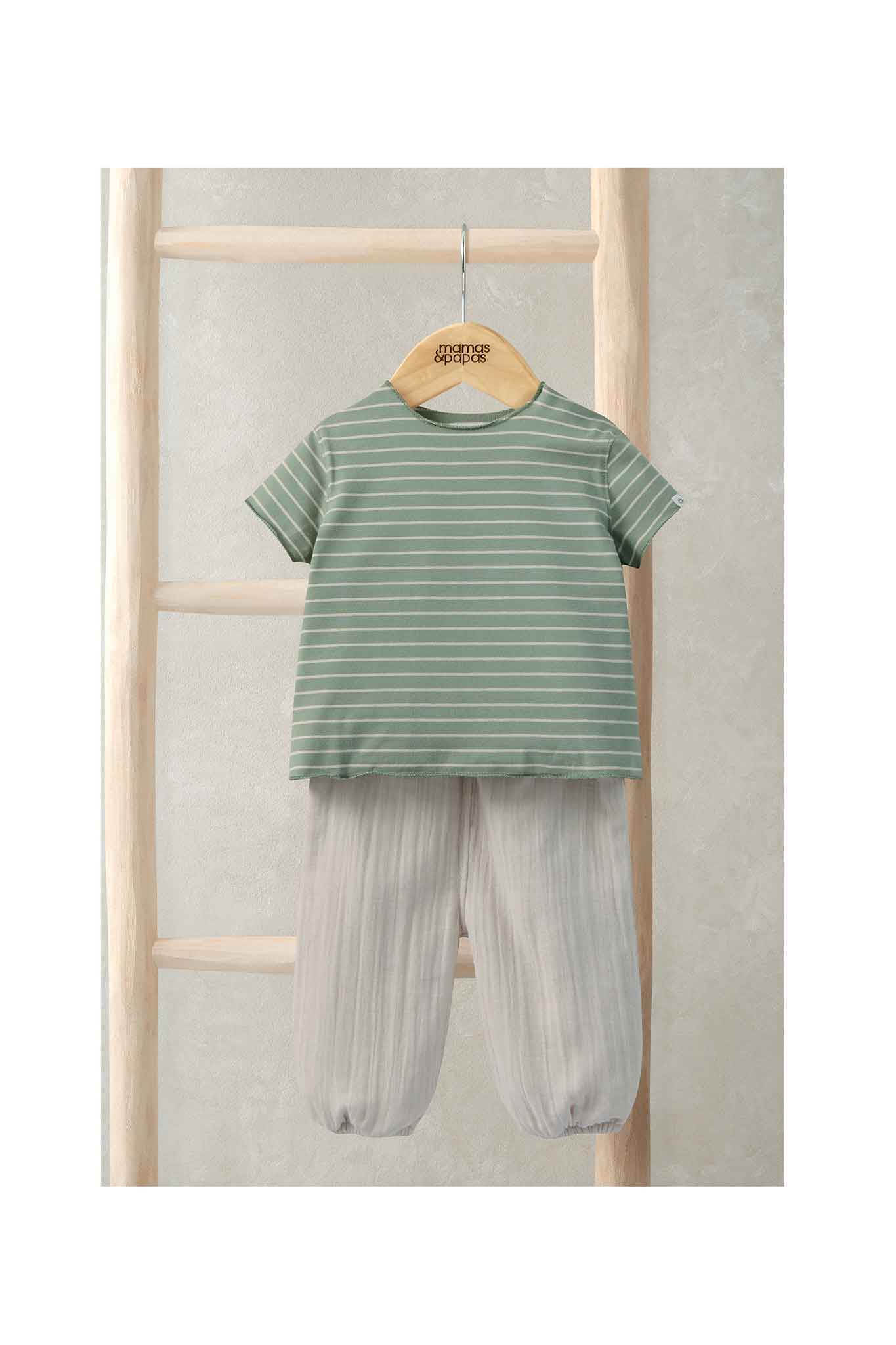 Mamas & Papas Stripe Tee and Trouser