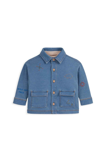 Mamas & Papas Denim Shacket and Tee