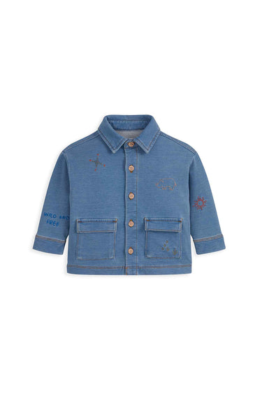 Mamas & Papas Denim Shacket and Tee