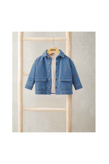 Mamas & Papas Denim Shacket and Tee