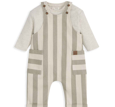 Mamas & Papas Stripe Dungaree Set 2 Pack