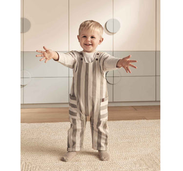 Mamas & Papas Stripe Dungaree Set 2 Pack