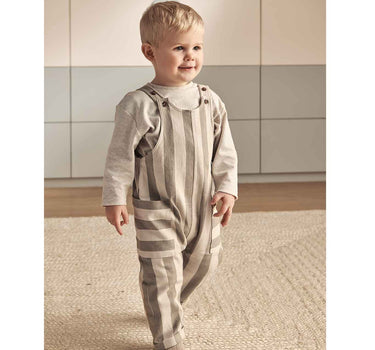 Mamas & Papas Stripe Dungaree Set 2 Pack