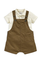 Load image into Gallery viewer, Mamas &amp; Papas 2 Piece Twill Dungaree Set
