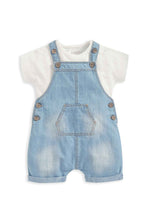 Load image into Gallery viewer, Mamas &amp; Papas Denim Dungaree Set 2 Pack
