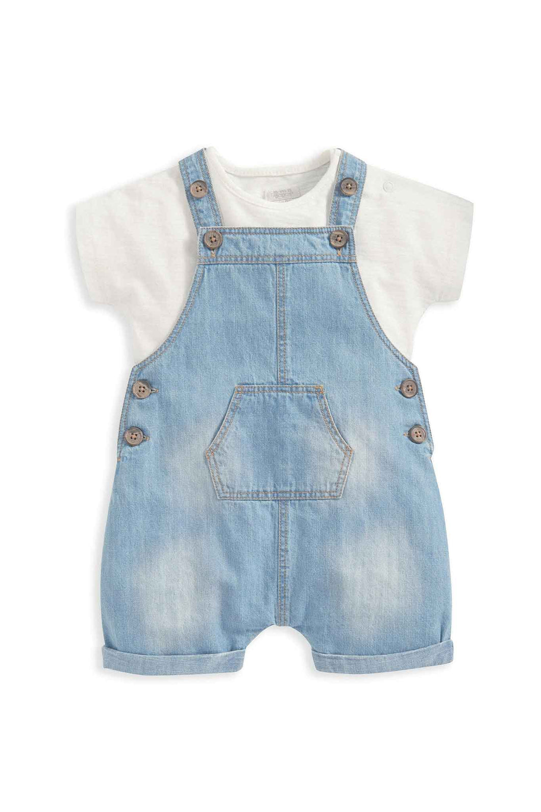 Mamas & Papas Denim Dungaree Set 2 Pack