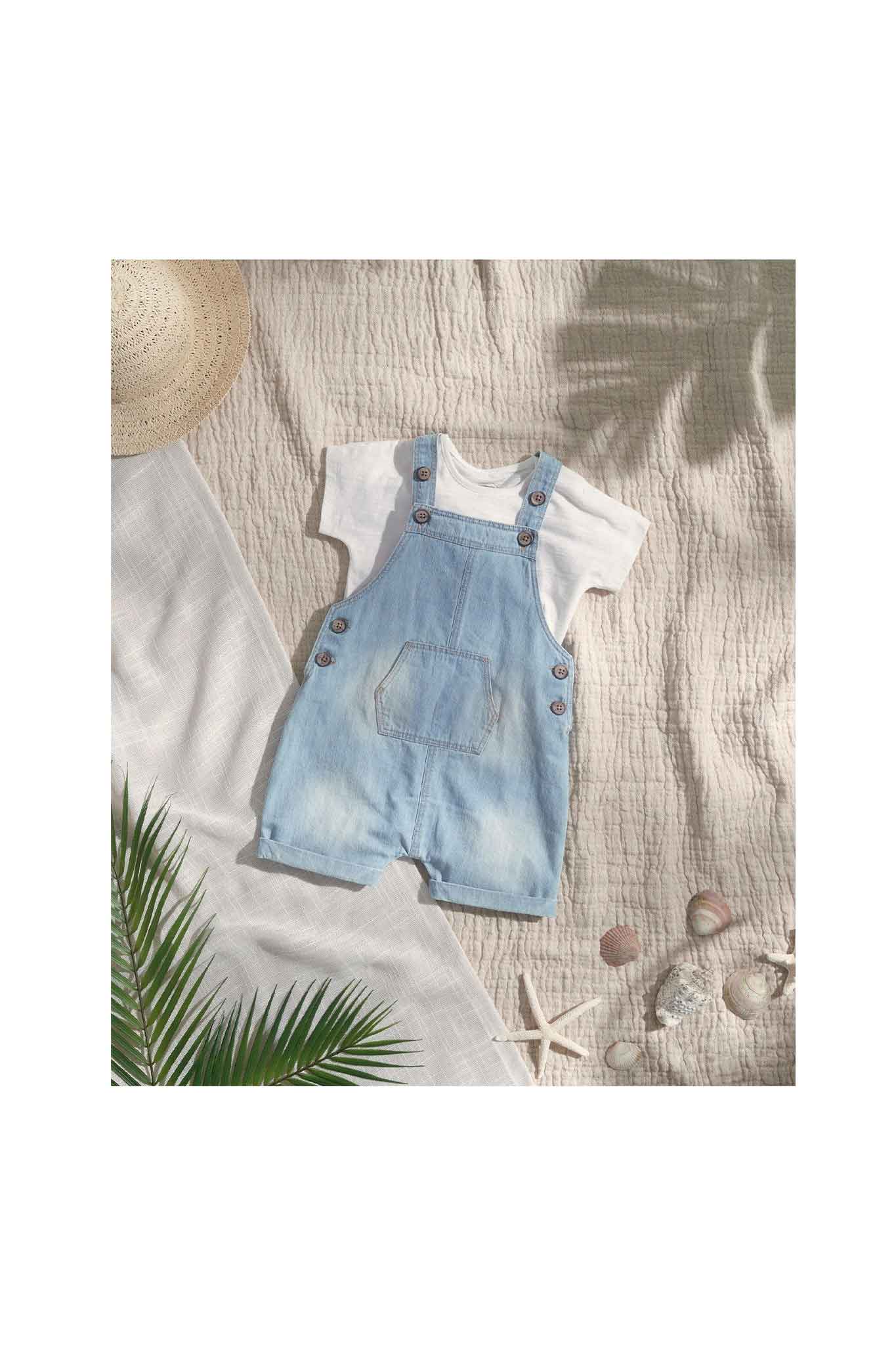 Mamas & Papas Denim Dungaree Set 2 Pack
