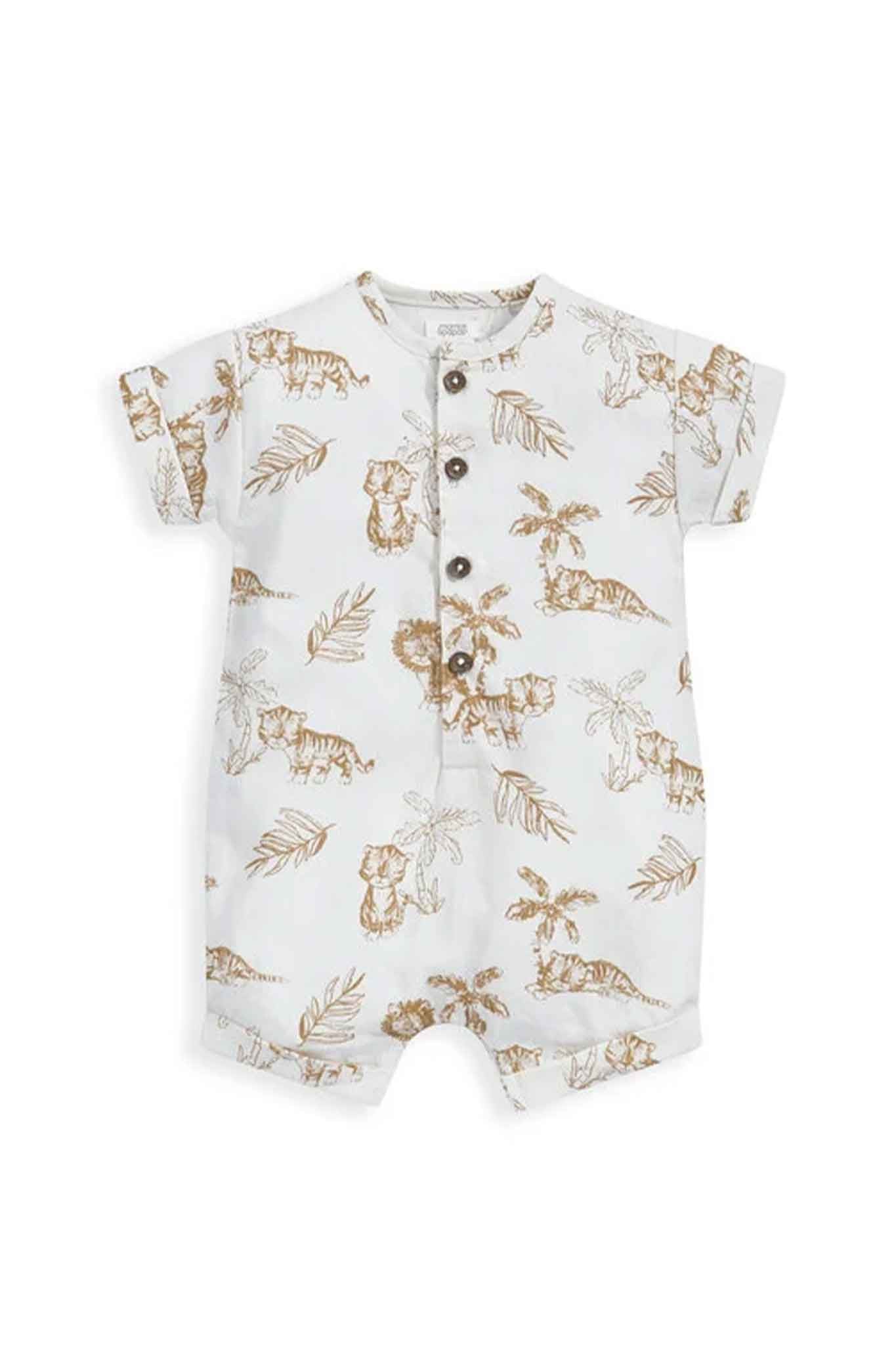 Mamas & Papas Jungle Linen Romper