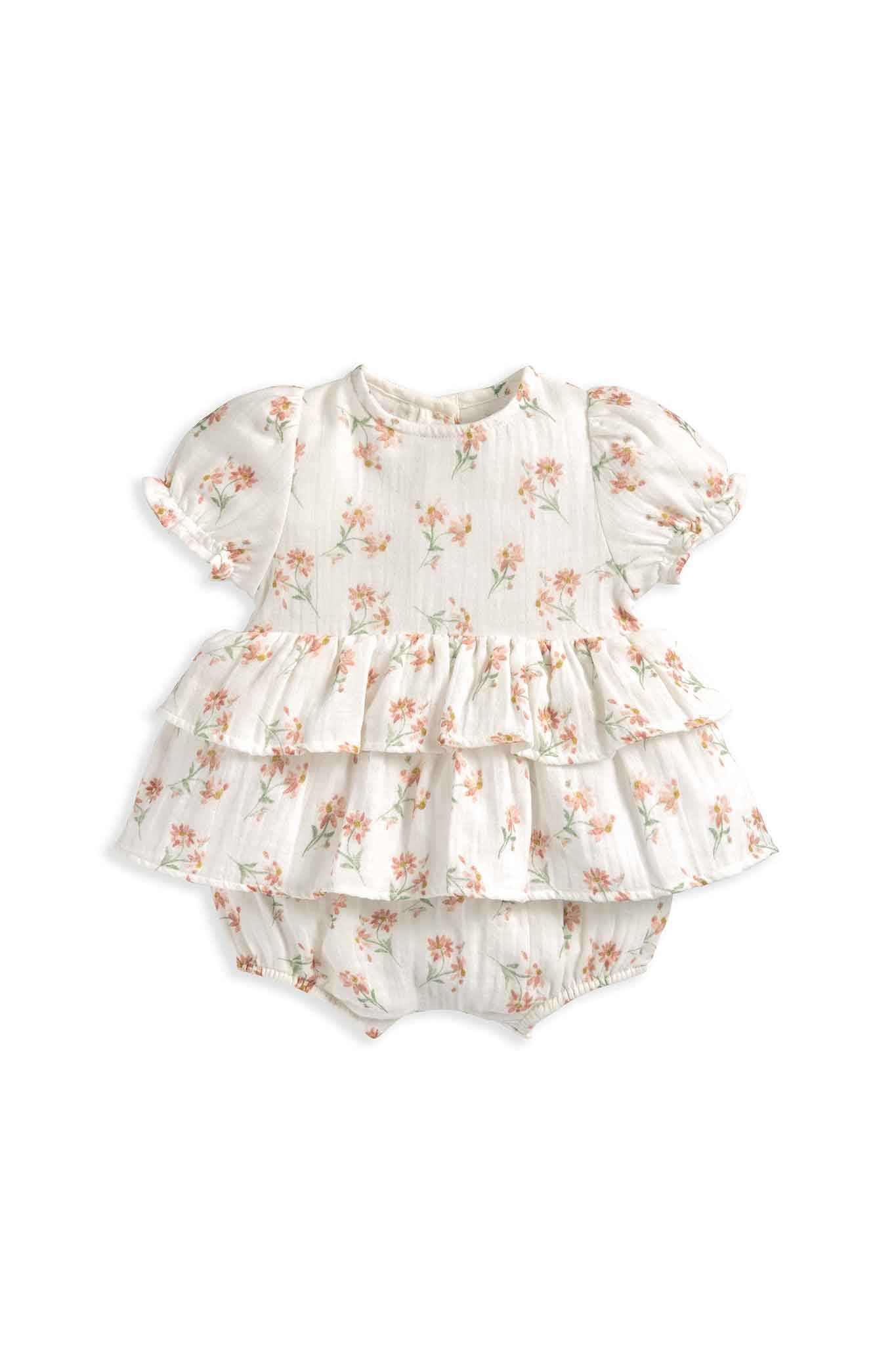 Mamas & Papas Daisy Pplm Shirt Romper