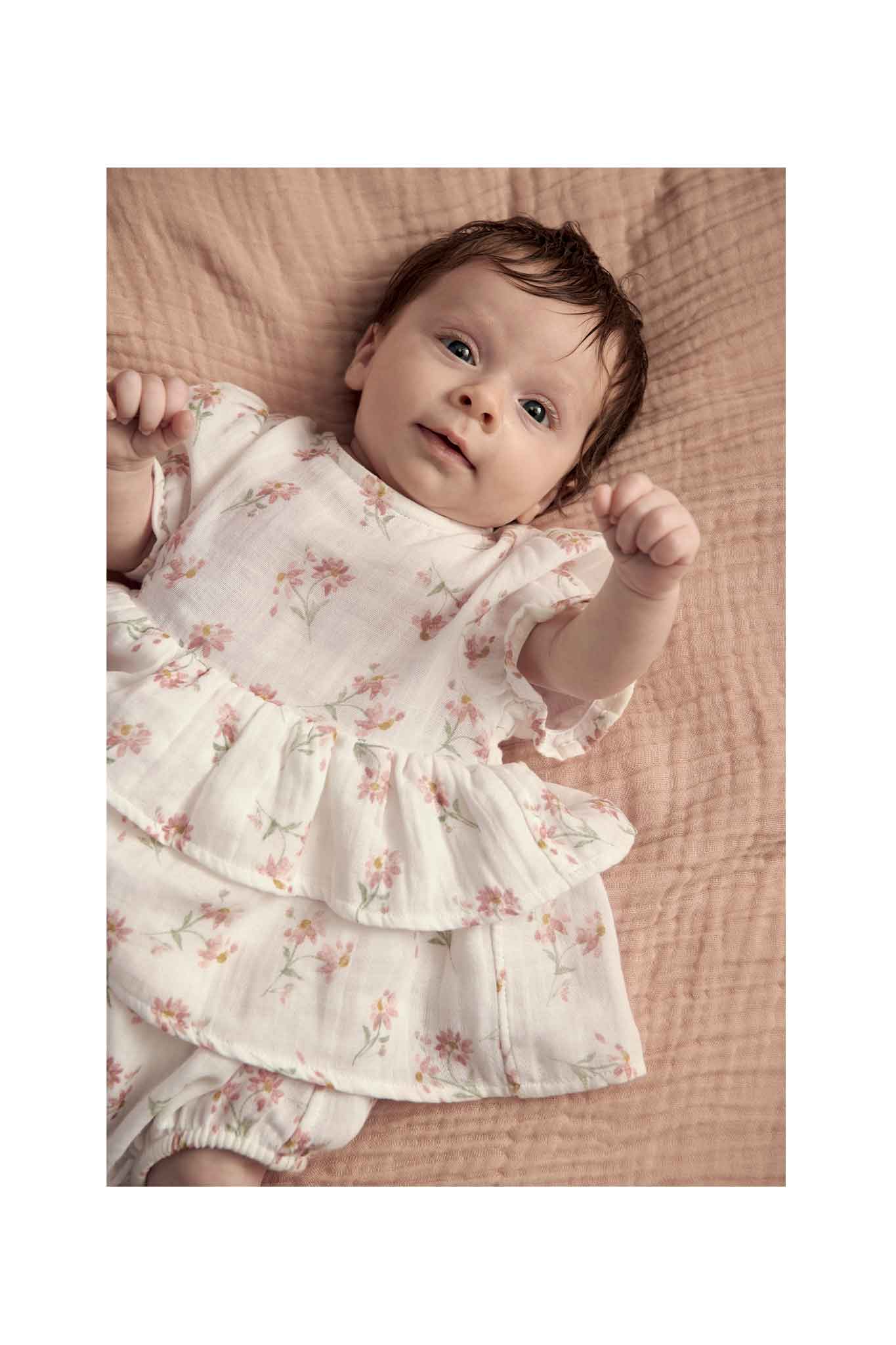 Mamas & Papas Daisy Pplm Shirt Romper