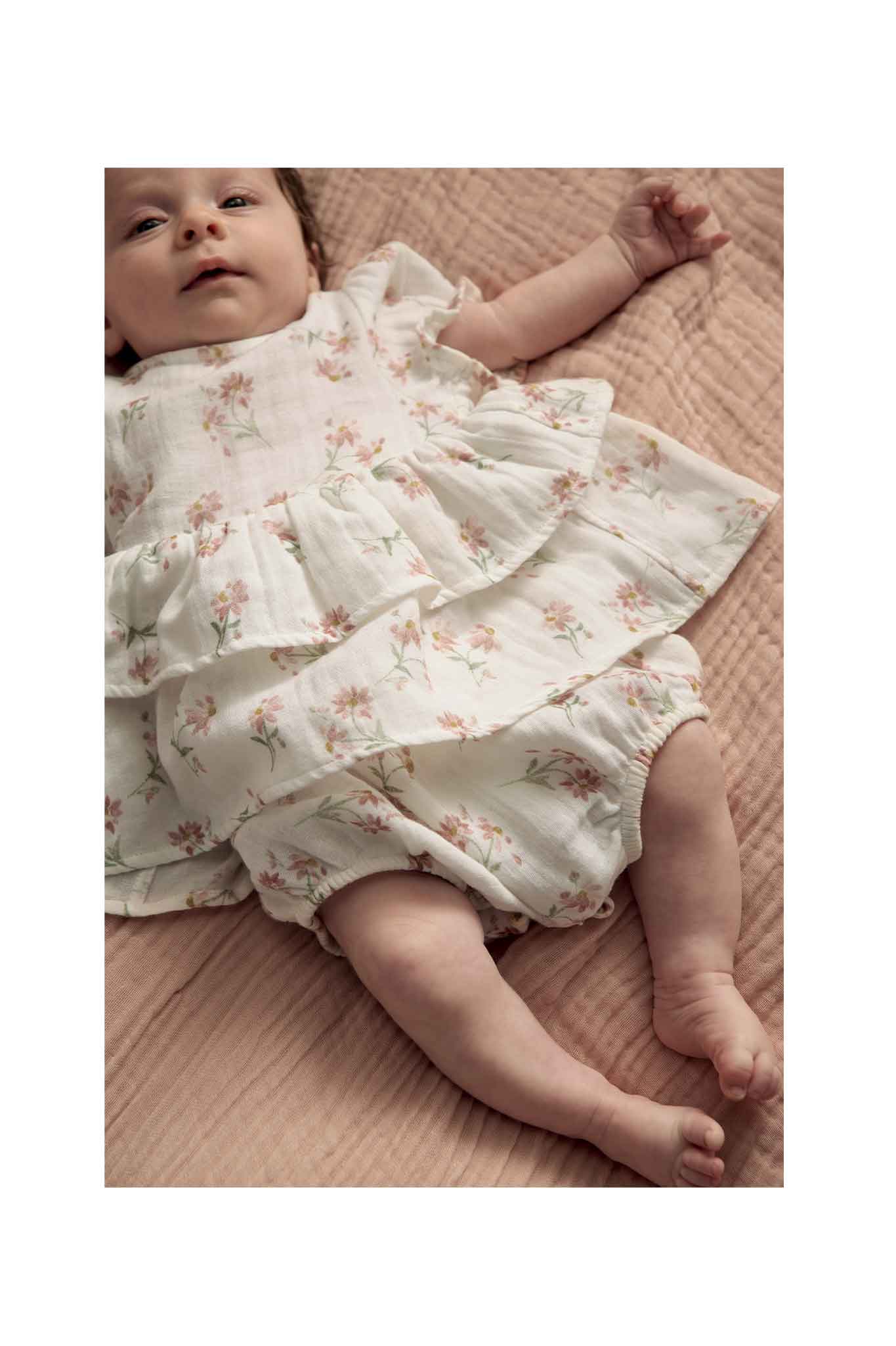 Mamas & Papas Daisy Pplm Shirt Romper
